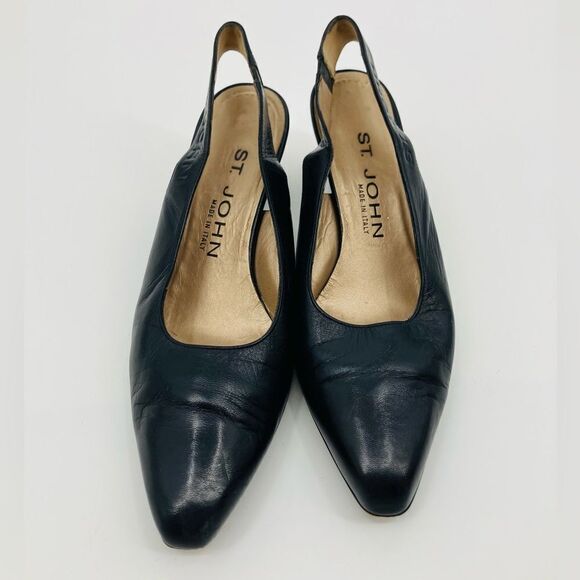 St. John | women’s navy sling back heels | size 5.5 - Picture 3 of 6